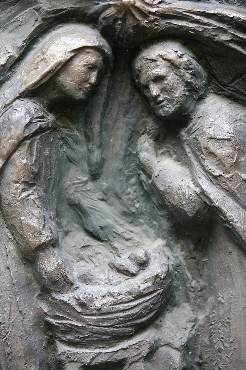 Église Saint-Pierre de Montmartre : sculpture de la porte Notre-Dame : Nativité, Paris - Unbekannt