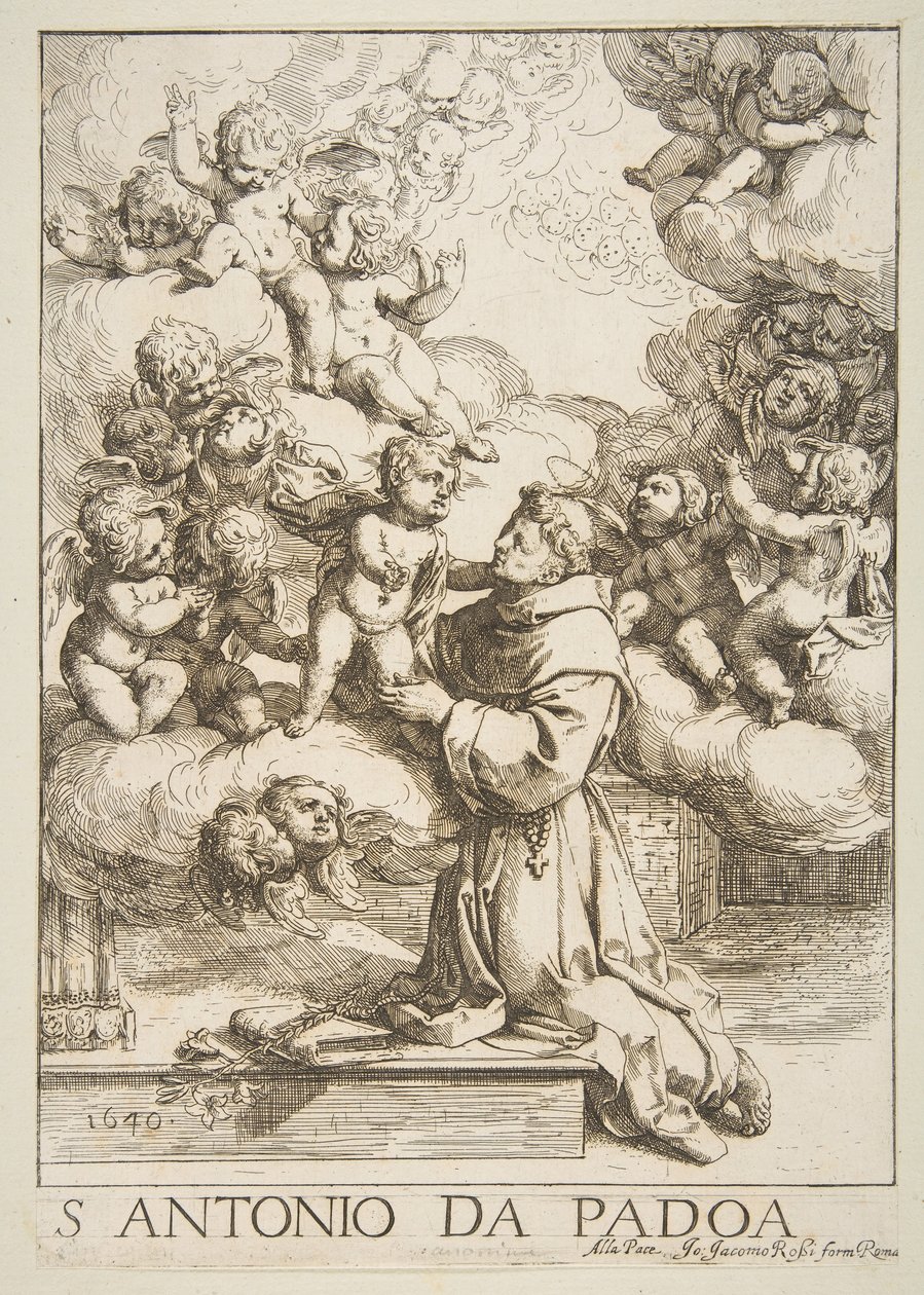Saint Antoine de Padoue adorant l