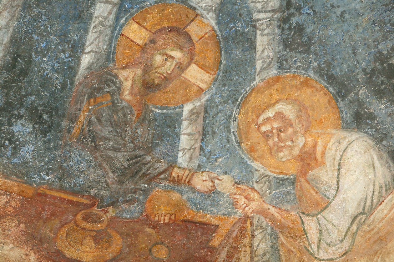 Église Saint-Nicolas fresque : Jésus avec apôtre Myra Turquie - Unbekannt
