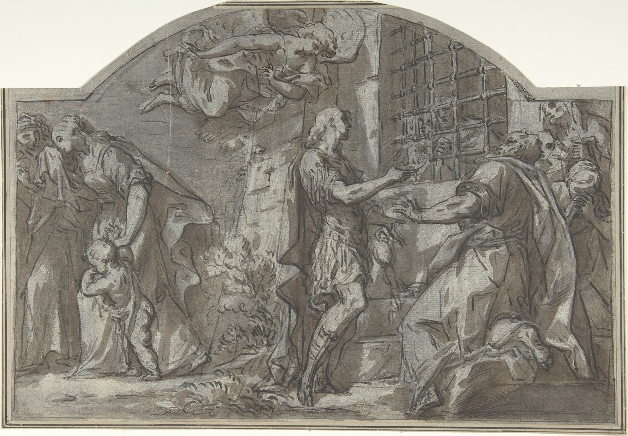 Saint Sébastien Exhorte les Prisonniers Chrétiens, 18ème siècle - Unbekannt