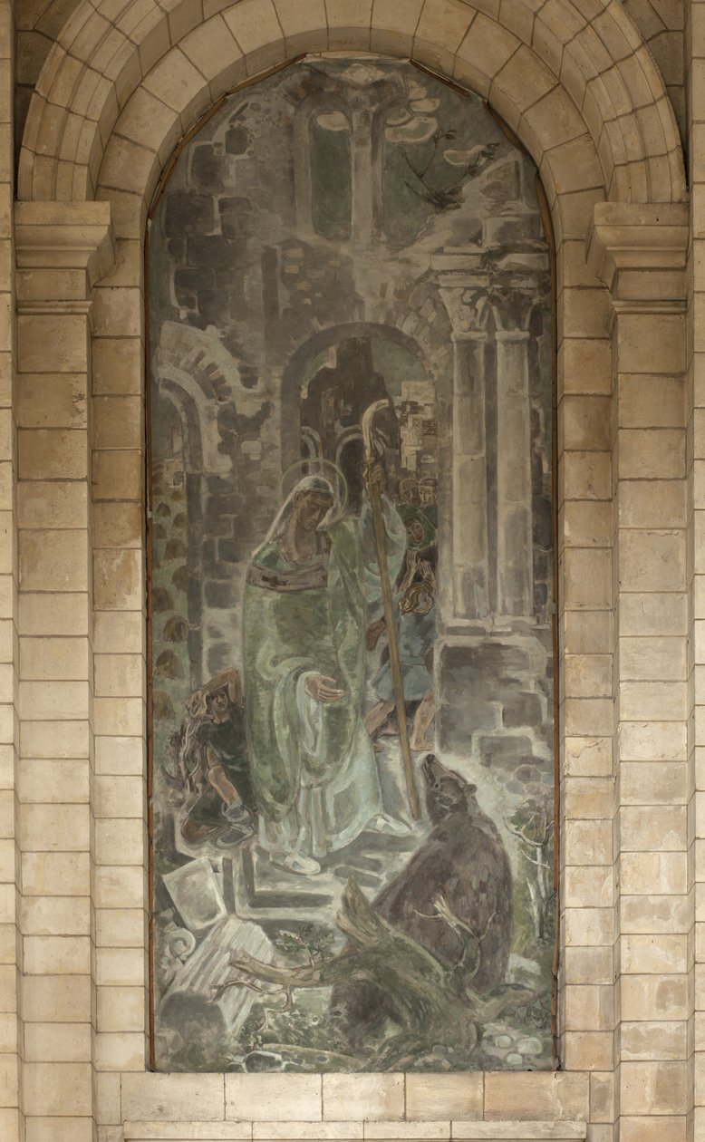 Saint avec un ours - Unbekannt