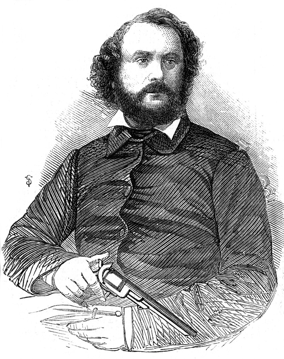 Samuel Colt 1814-1862, inventeur du revolver Colt, 1856 - Unbekannt