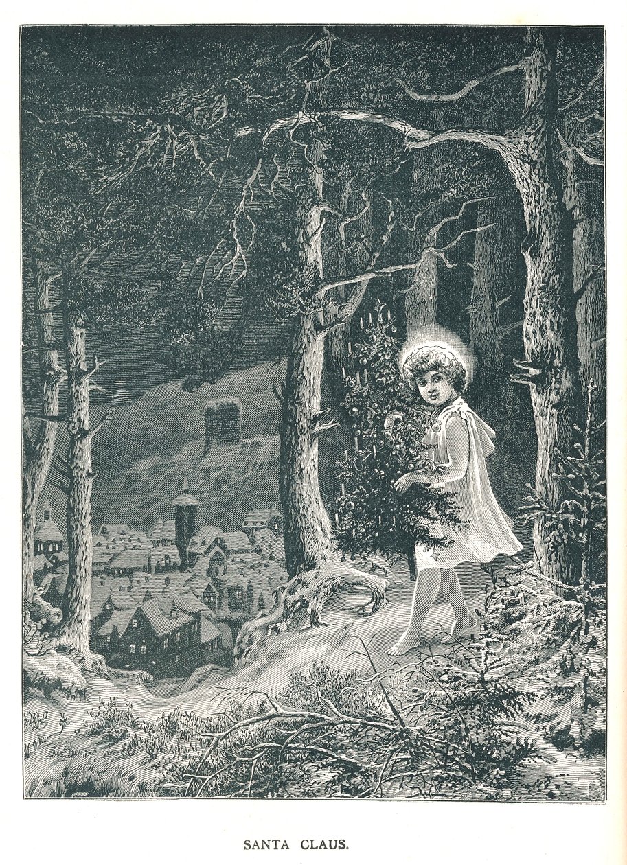 Père Noël. Illustration du Strand Magazine janvier-juin 1891 - Unbekannt