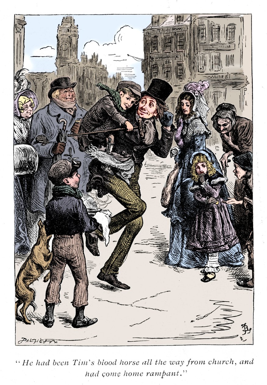 Scène de Un chant de Noël de Charles Dickens, 1843 - Unbekannt