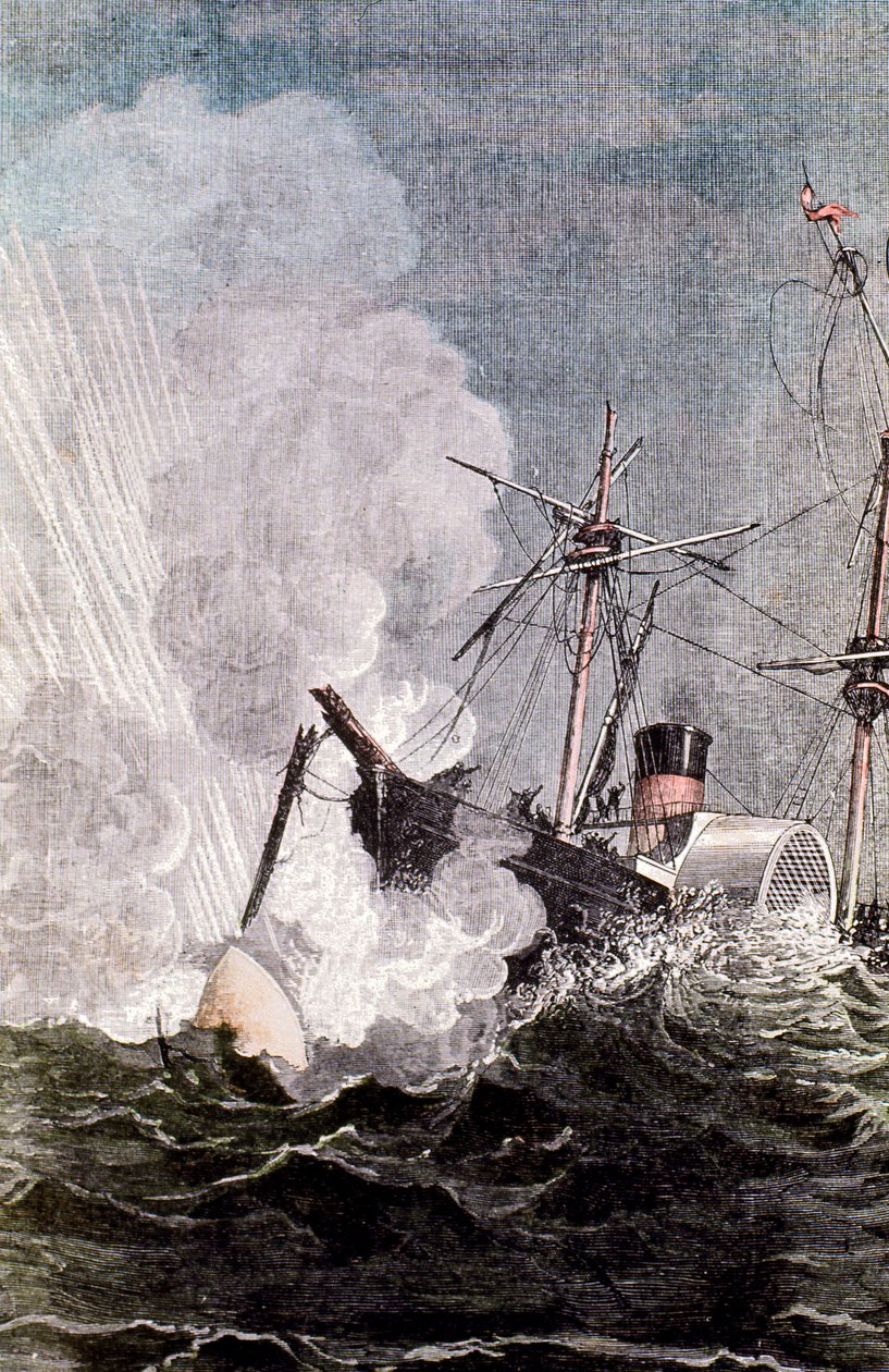 Scène de Jules Verne De la Terre à la Lune - Unbekannt