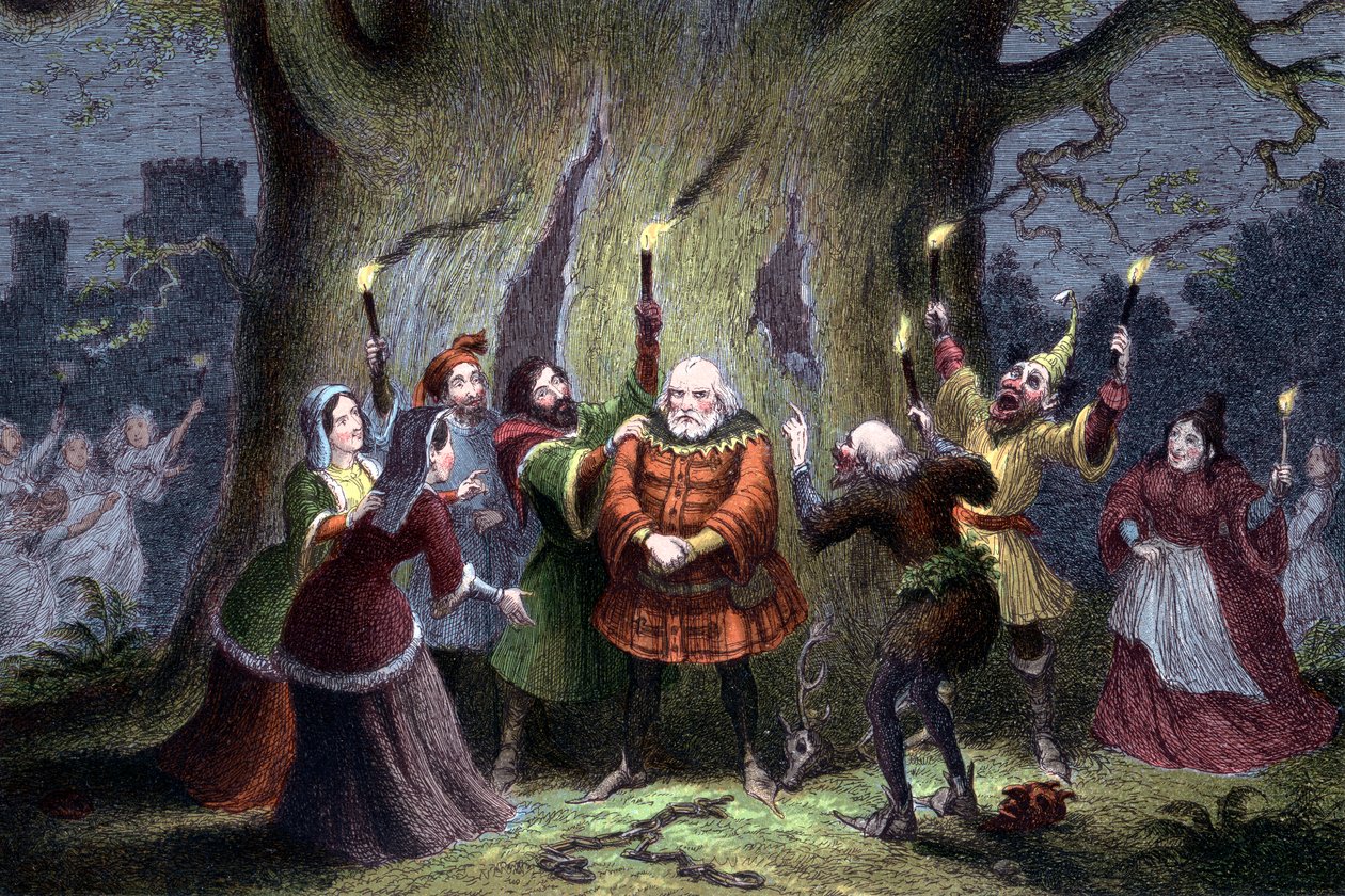 Scène des Joyeuses Commères de Windsor de Shakespeare, 1856-1858 - Unbekannt