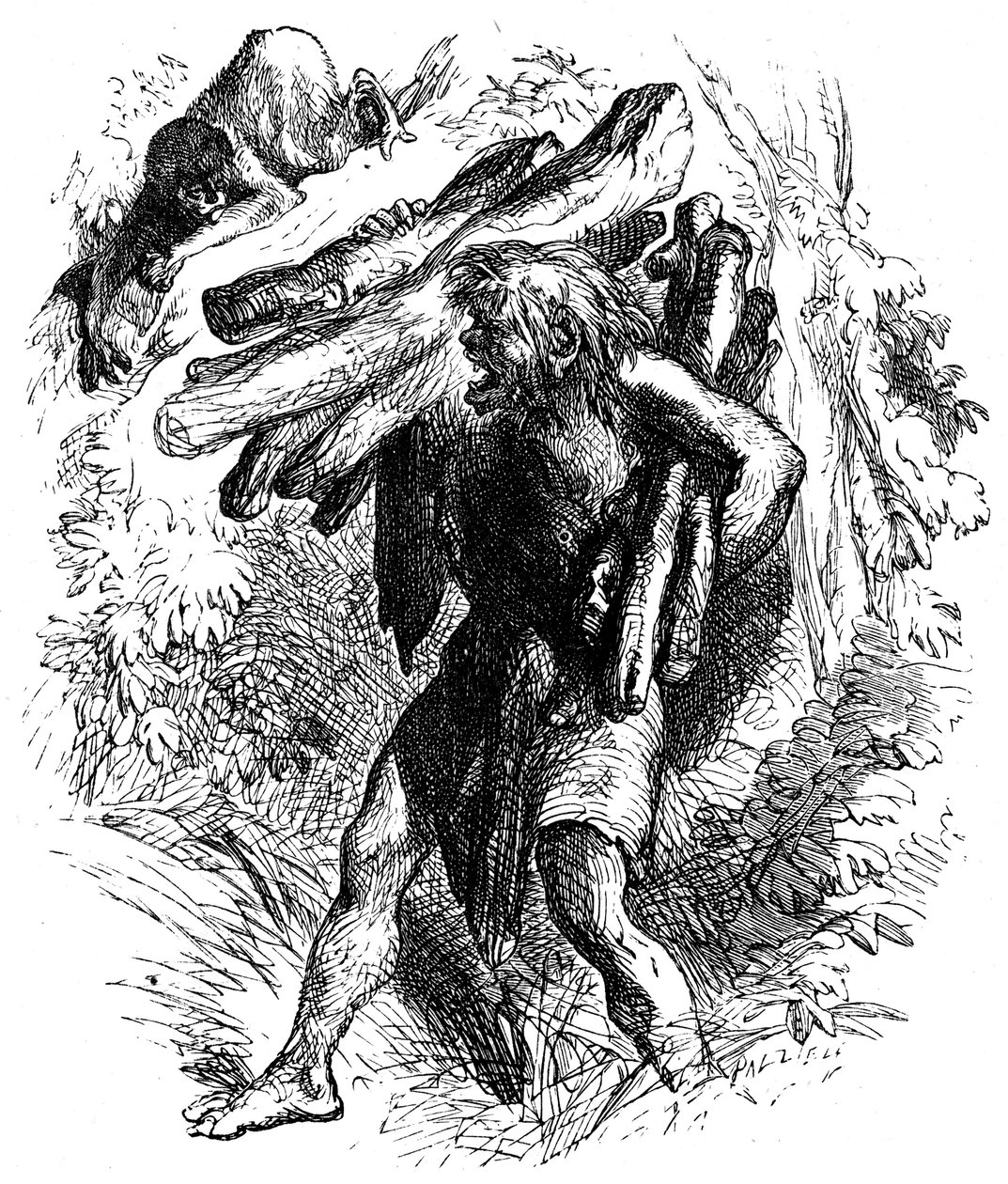 Scène de La Tempête de William Shakespeare, 1856-1858 - Unbekannt