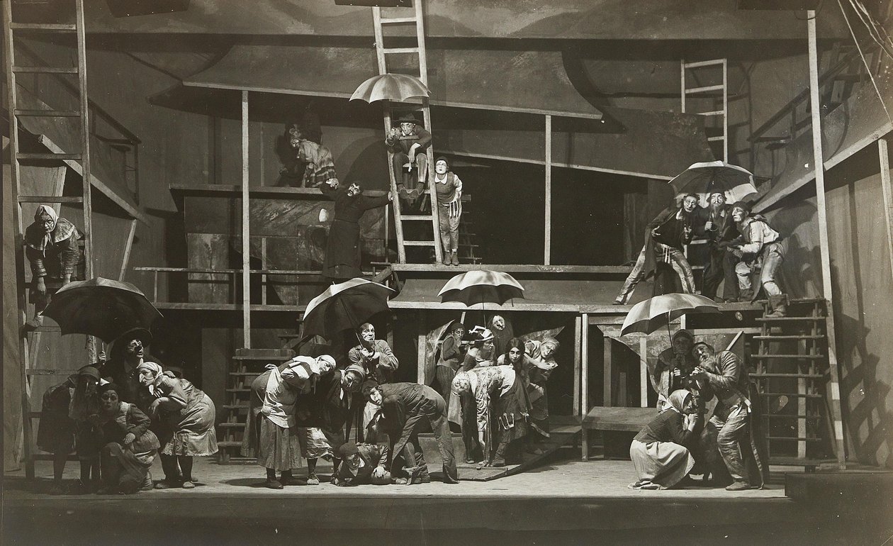 Scène de La Sorcière par Abraham Goldfaden, Théâtre d