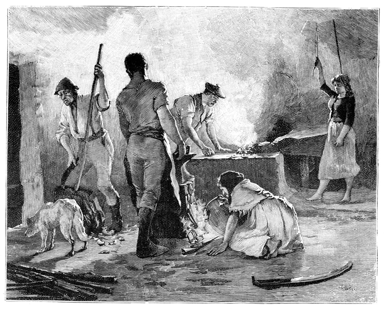 Scène de la rébellion des Jeunes Irlandais de 1848 - Unbekannt