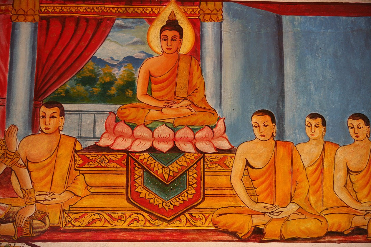 Scène de la vie du Bouddha Vientiane Laos - Unbekannt