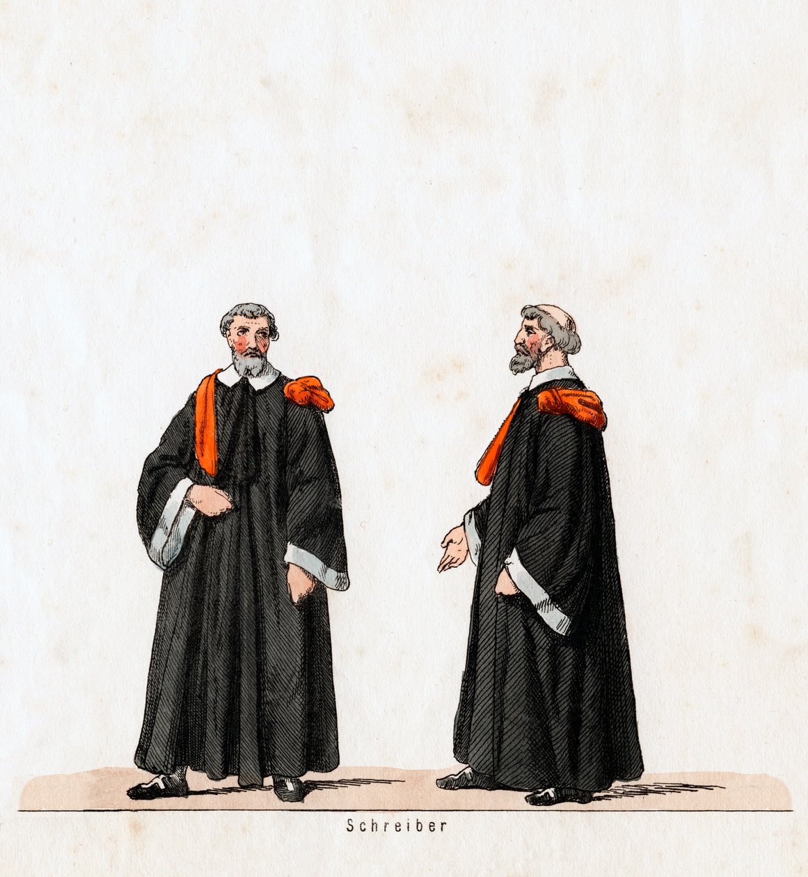 Scribe, costume pour la pièce de Shakespeare, Henry VIII, 19ème siècle - Unbekannt