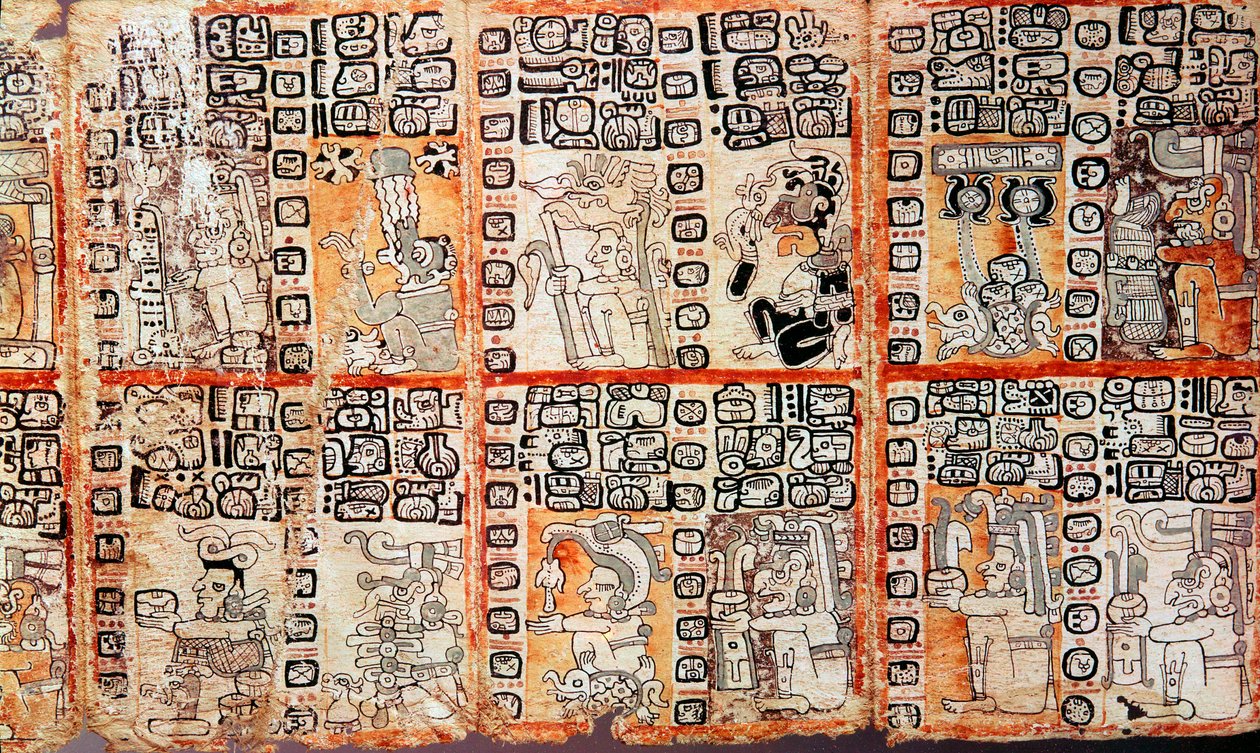 Section du Codex Troano maya, XVe siècle - Unbekannt