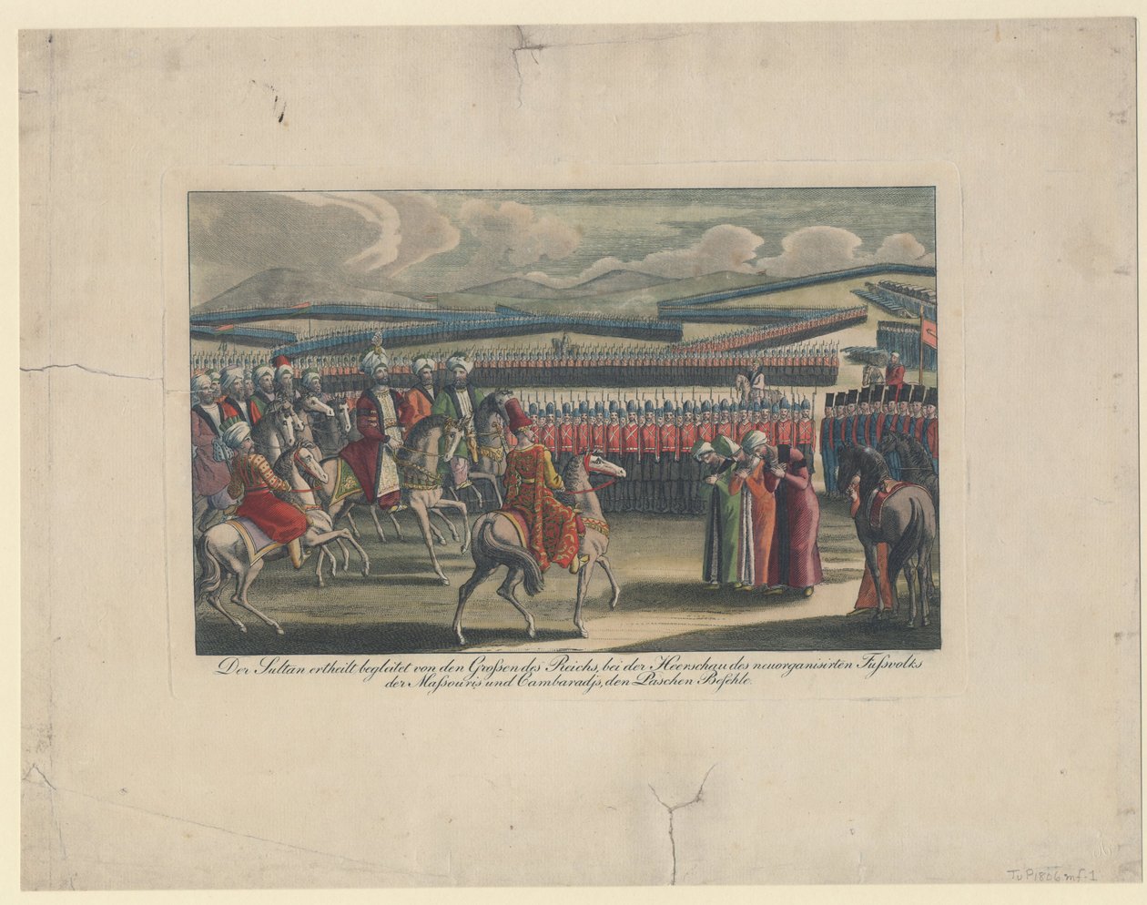 Selim III, sultan des Turcs, accueilli à sa nouvelle revue d