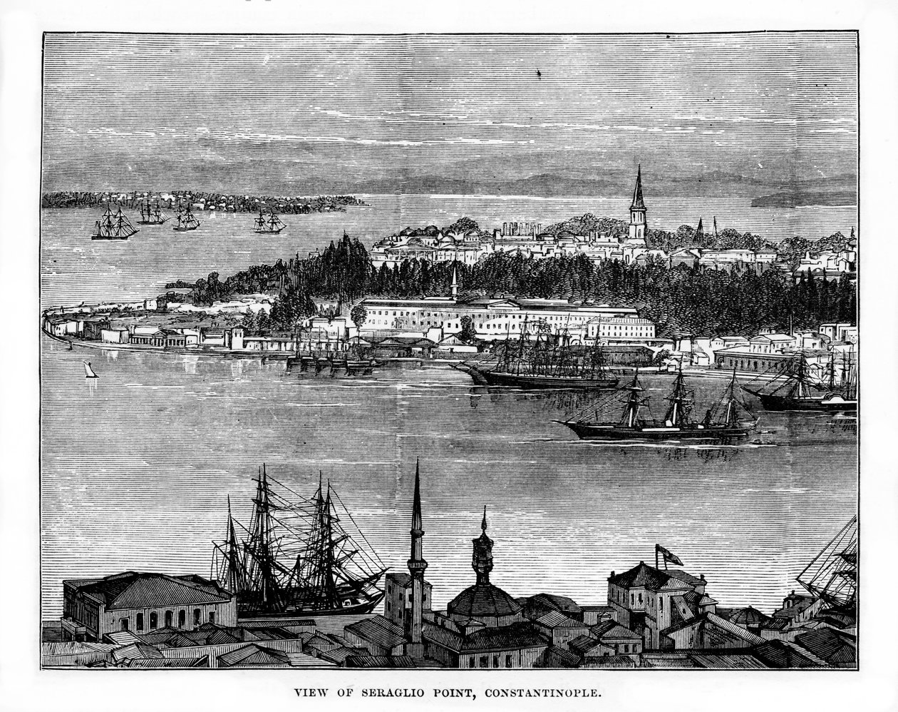 Pointe du Sérail, Constantinople, Turquie, 19ème siècle - Unbekannt