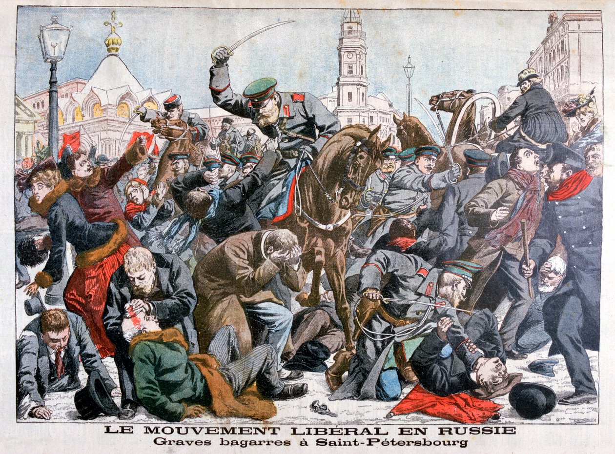 Combats sérieux par le Mouvement Libéral en Russie, Saint-Pétersbourg, 1904 - Unbekannt