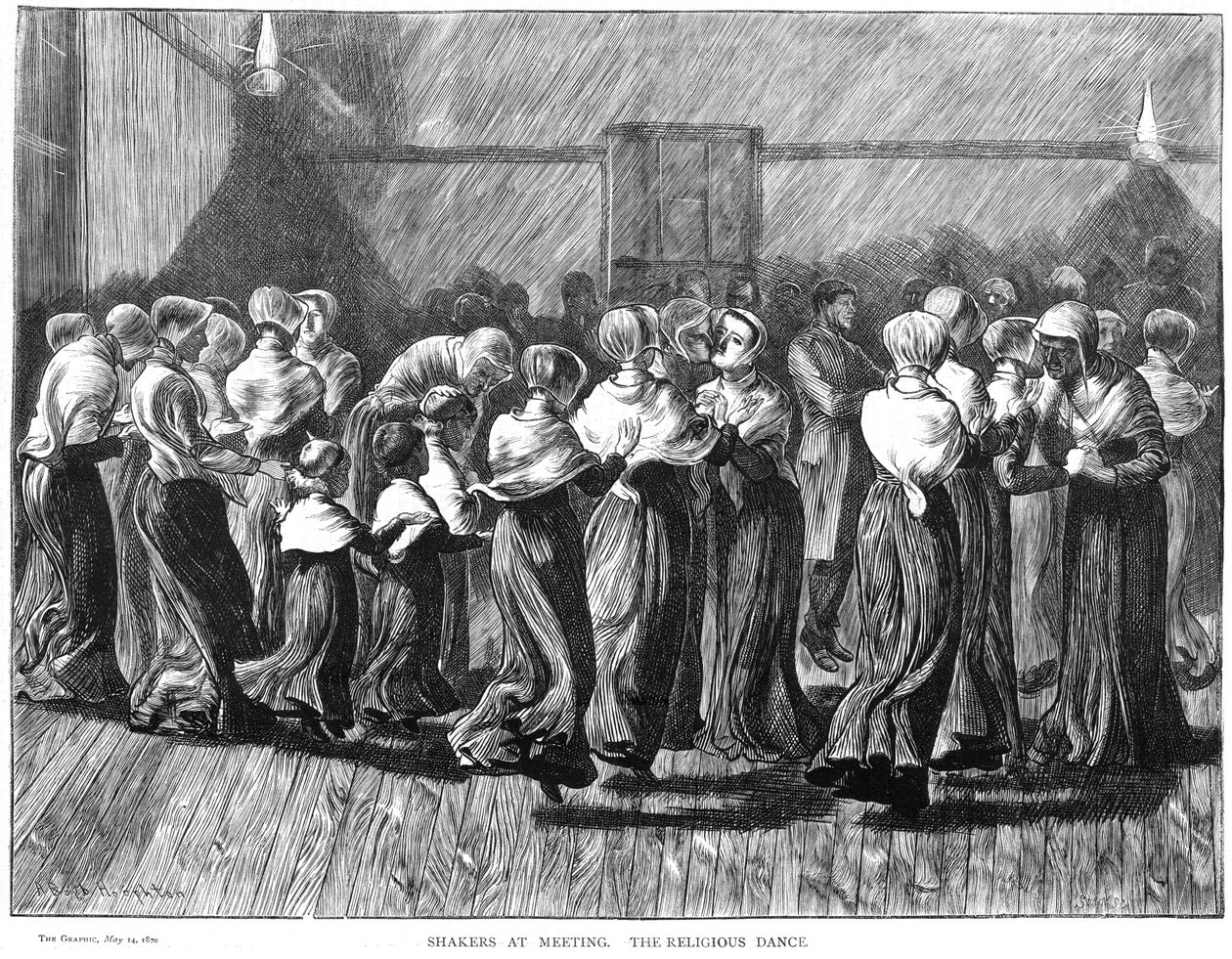 Shakers dansant lors d
