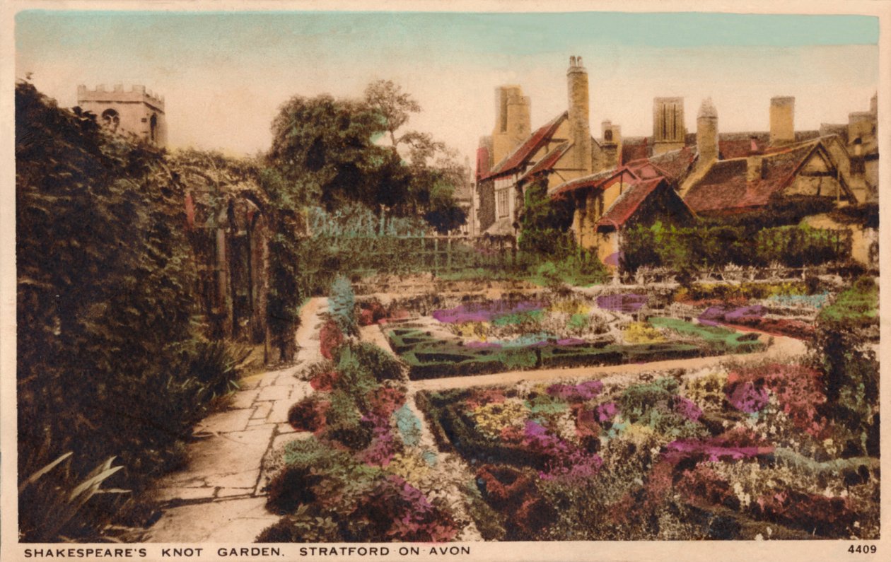 Le jardin noué de Shakespeare, Stratford-Upon-Avon, vers 1910 - Unbekannt