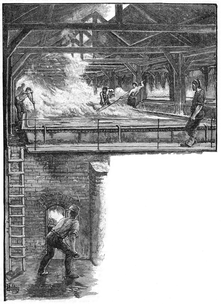 Pelleter du sel aux Salines de South Durham, 1884 - Unbekannt