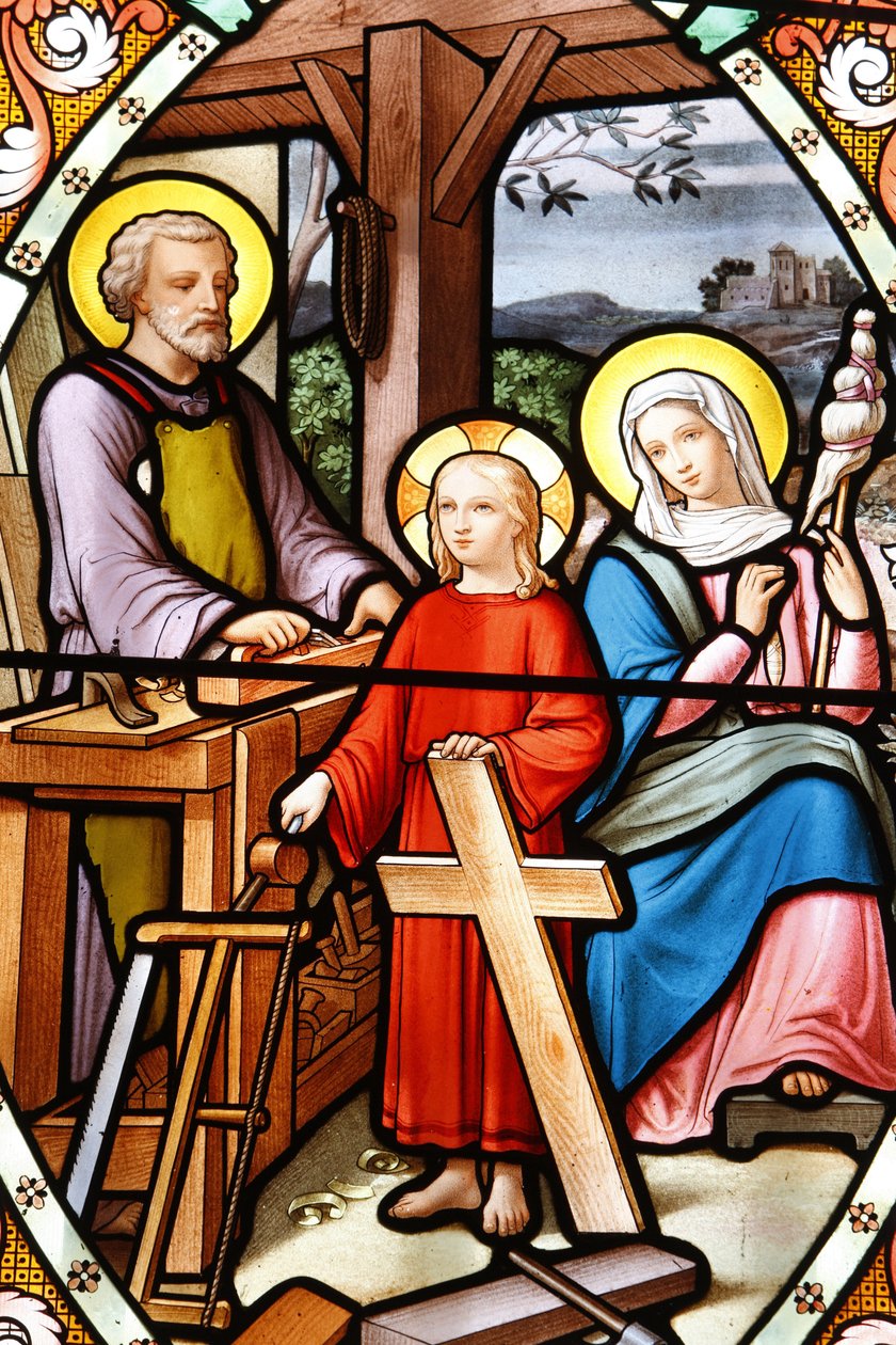Sanctuaire de Notre-Dame de la Salette Vitrail Jésus dans l