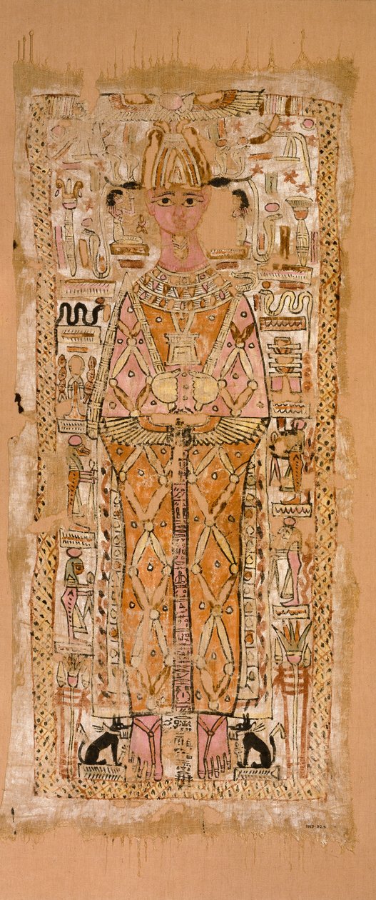 Linceul de Nespawtytawy, inscrit en hiéroglyphes - Unbekannt