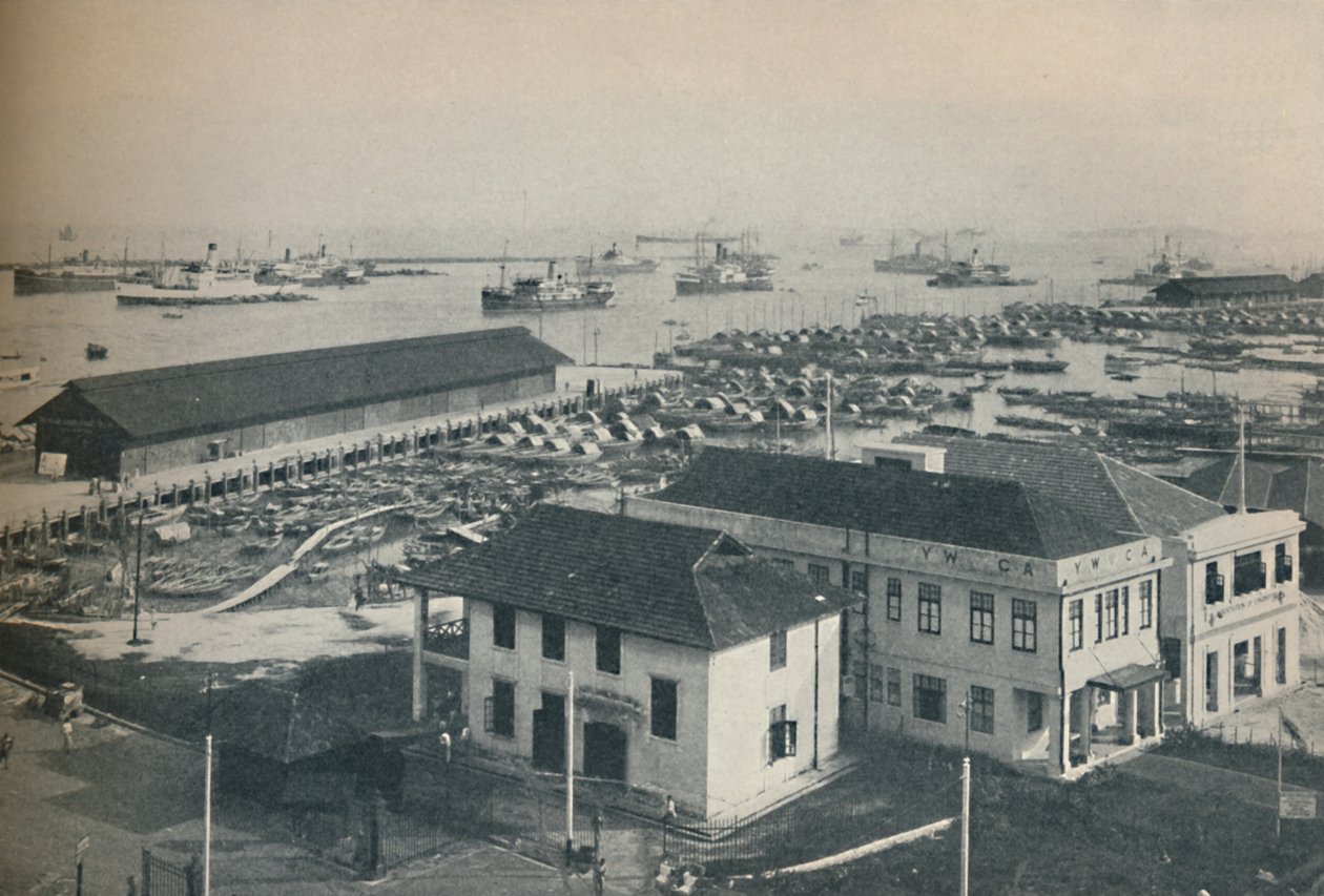 Le port de Singapour est toujours encombré de navires de nombreux types et nationalités, 1937 - Unbekannt