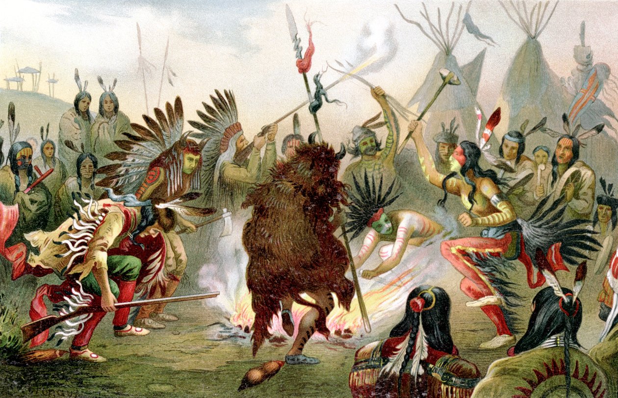 Danse de guerre Sioux, 1888 - Unbekannt