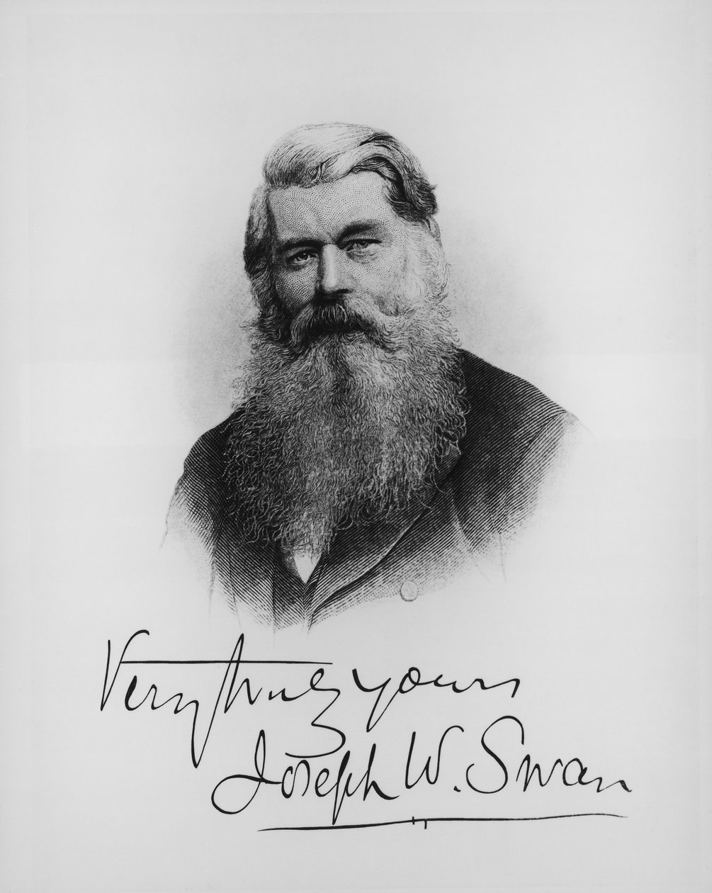 Sir Joseph Wilson Swan, scientifique et inventeur, vers 1900 - Unbekannt