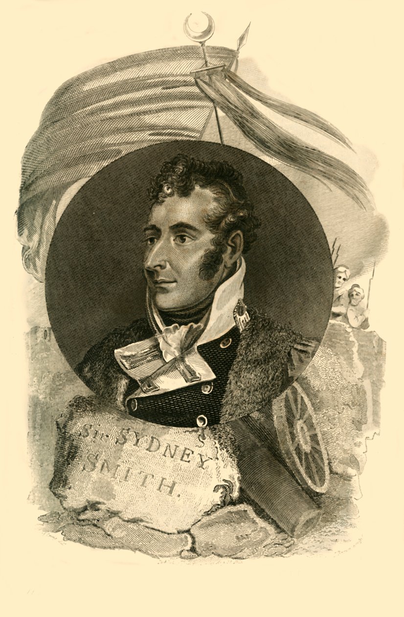 Sir Sidney Smith, qui avec 300 marins britanniques, a défendu la brèche d