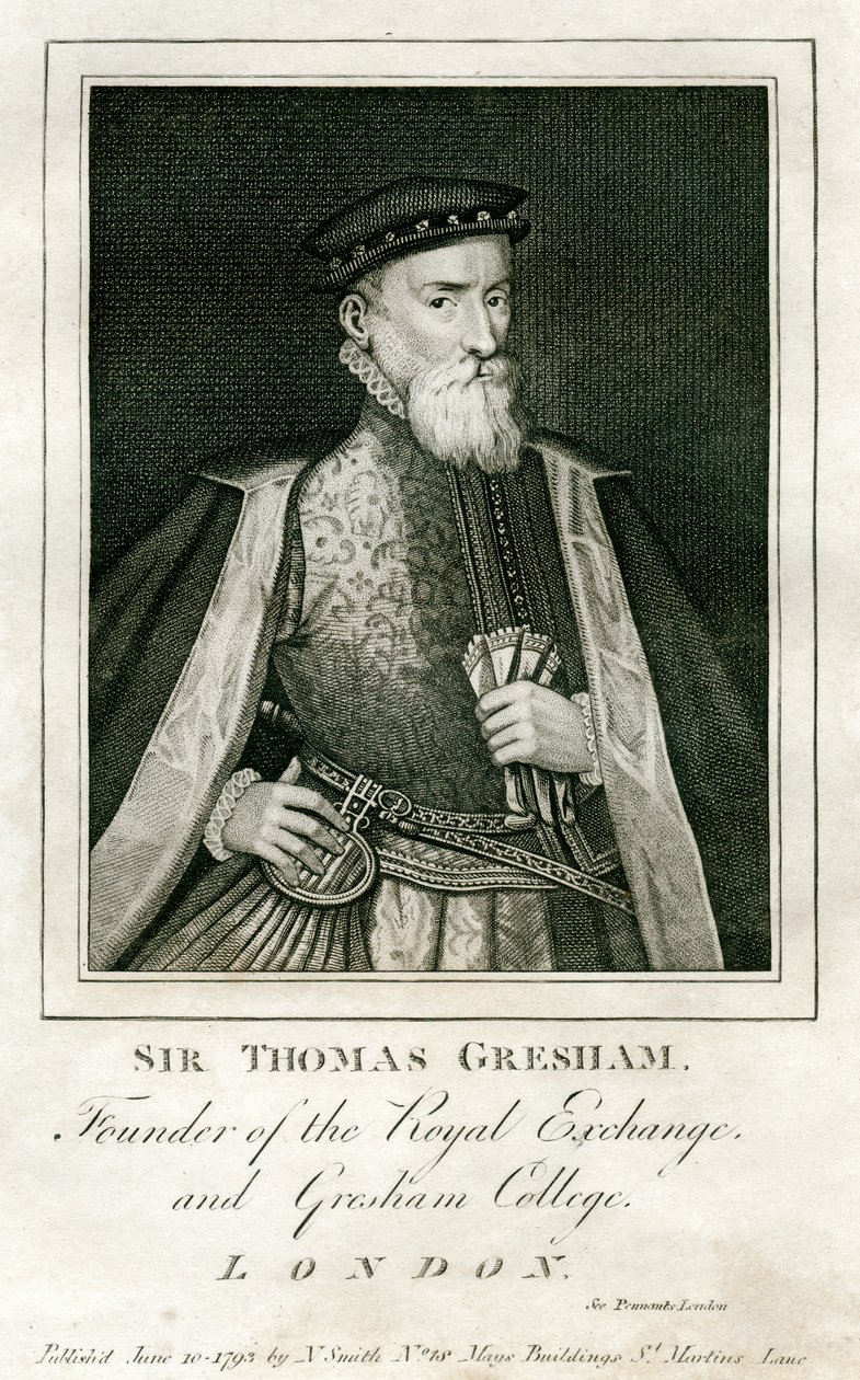 Sir Thomas Gresham, marchand et financier britannique, 16ème siècle - Unbekannt