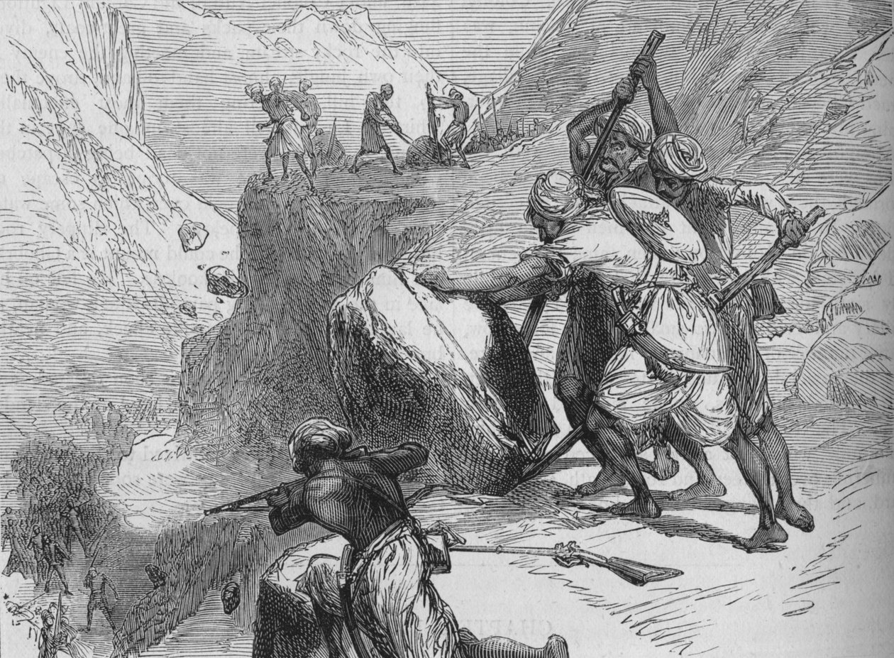 Escarmouche dans un Col de Montagne, vers 1880 - Unbekannt