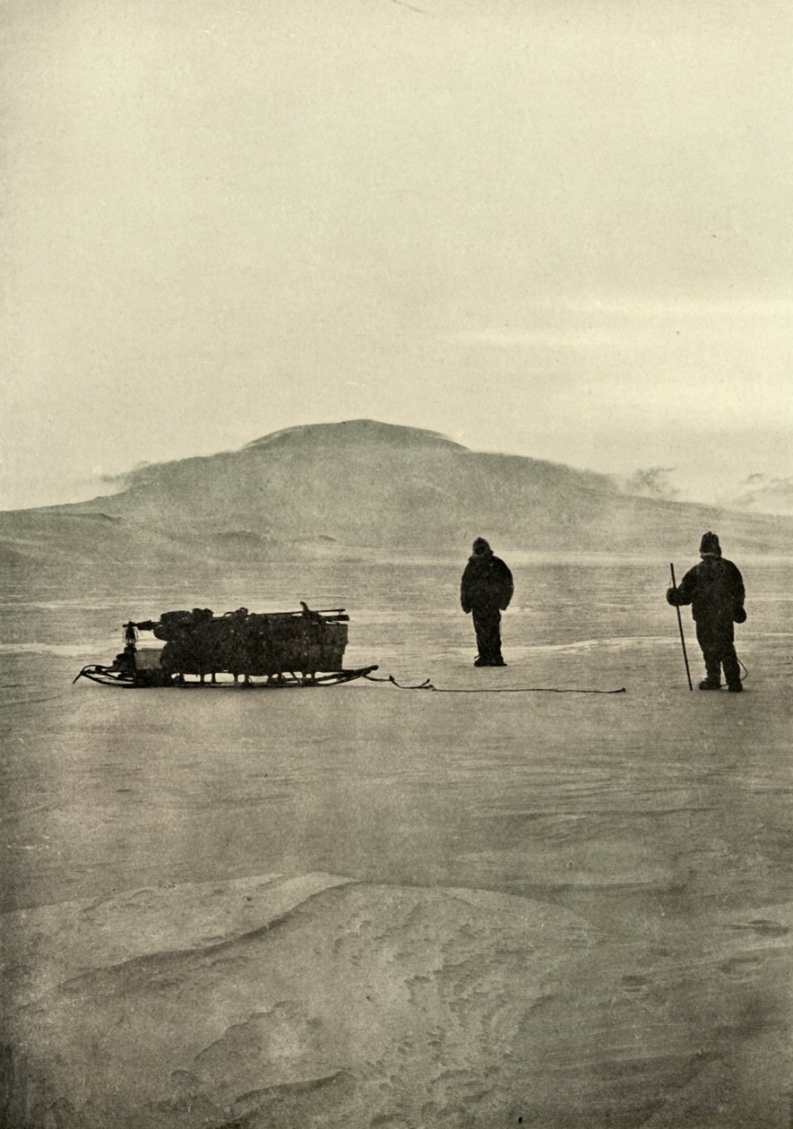 Luge sur la barrière avant le retour du soleil, vers 1908, 1909 - Unbekannt