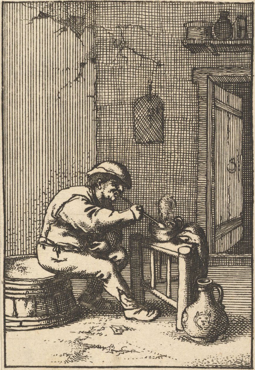 Fumeur, copie, 1610-85 - Unbekannt