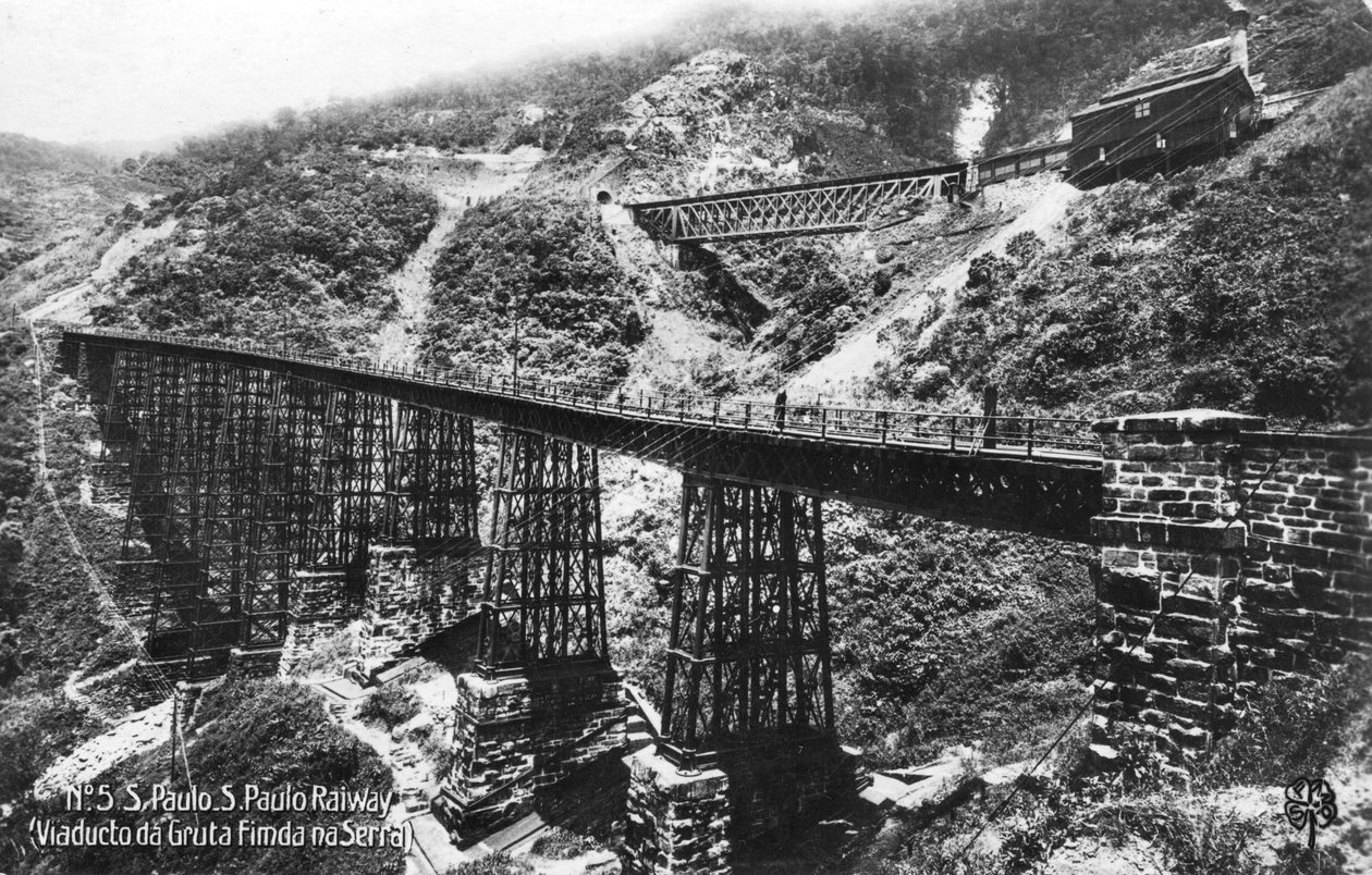 Chemin de fer de São Paulo, Brésil, début du 20e siècle - Unbekannt