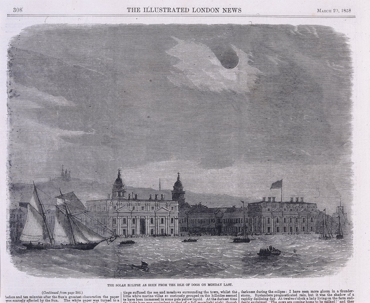 Éclipse solaire vue depuis l