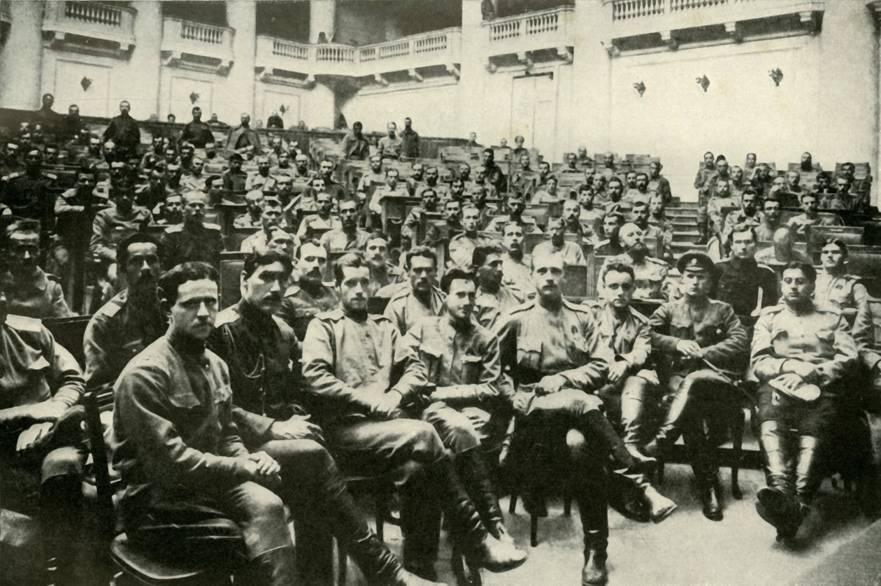 Délégués soldats des armées russes à la Douma, 1919 - Unbekannt