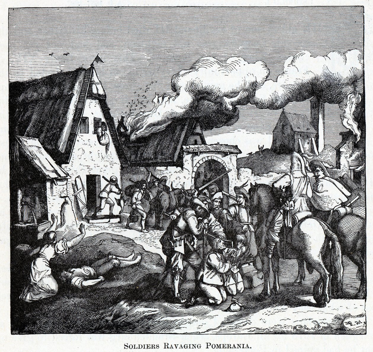 Soldats ravageant la Poméranie, 1882 - Unbekannt