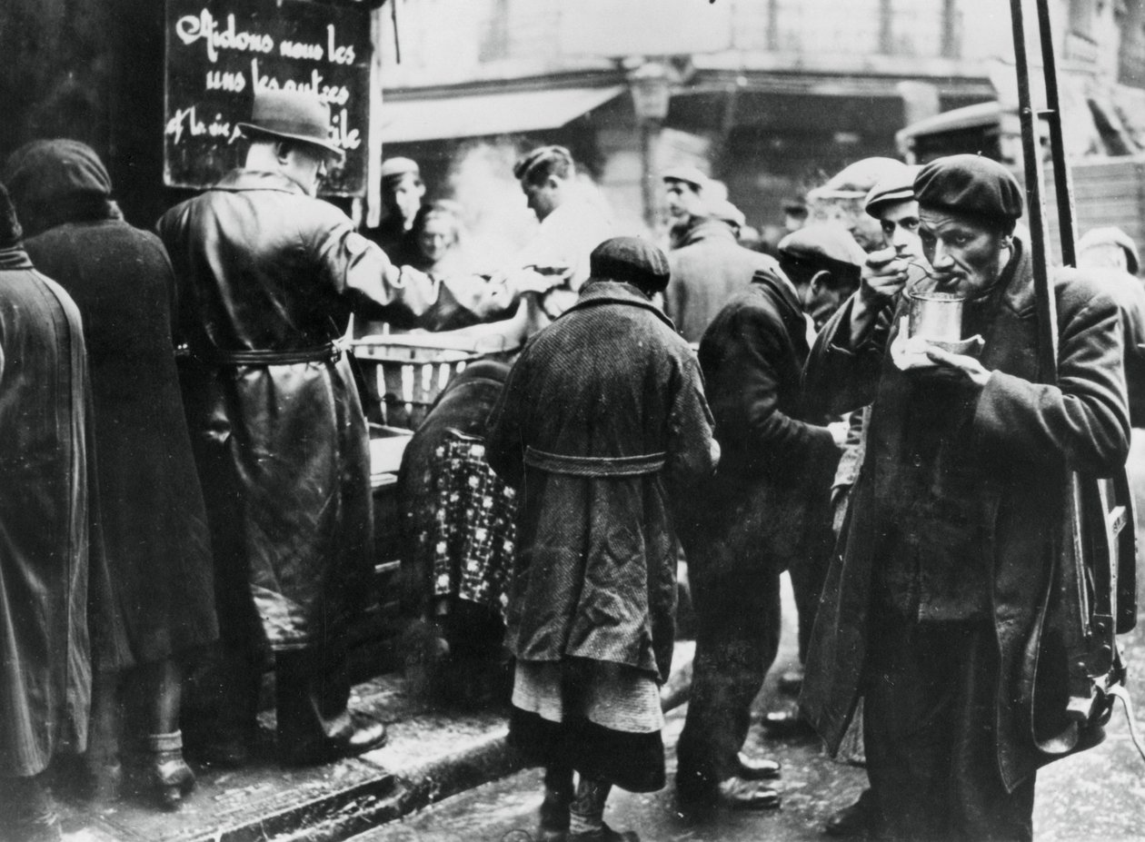 Soupe populaire pour les nécessiteux, les Halles, Paris occupé par les Allemands, février 1941 - Unbekannt