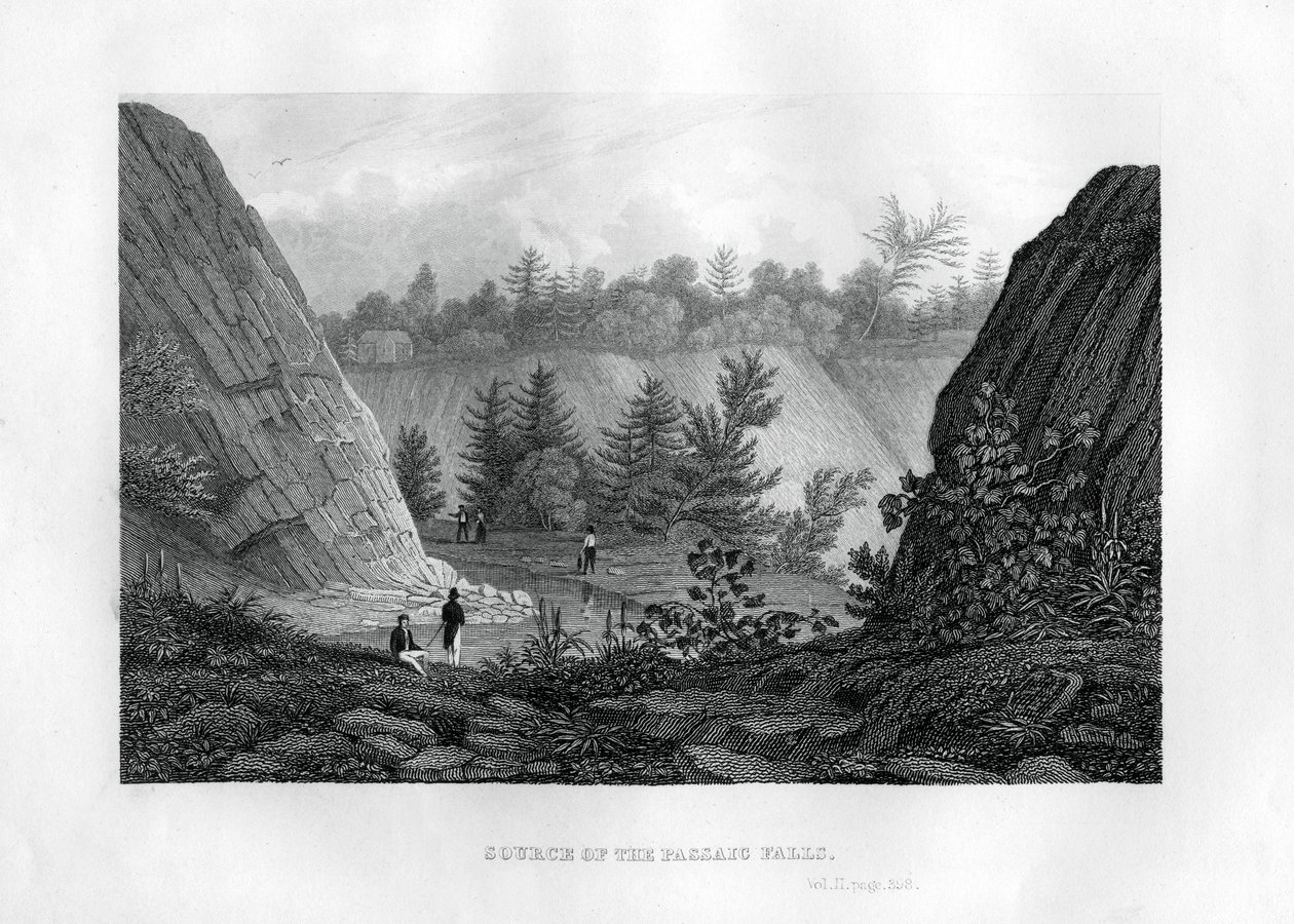 Source des chutes de Passaic, New Jersey, 1855 - Unbekannt