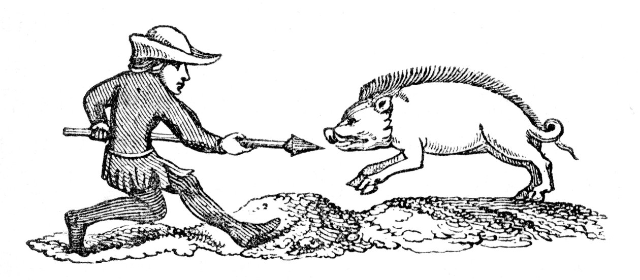 Chasse au sanglier, XIVe siècle, 1833 - Unbekannt