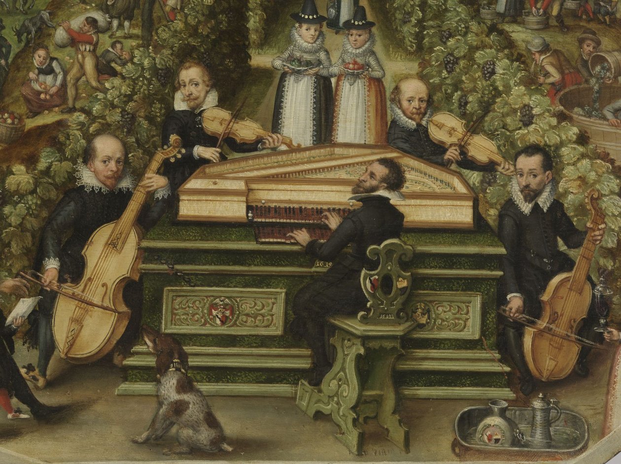 Couvercle de clavecin de Lucas Friedrich Behaim von Schwartzbach, 1619 - Unbekannt