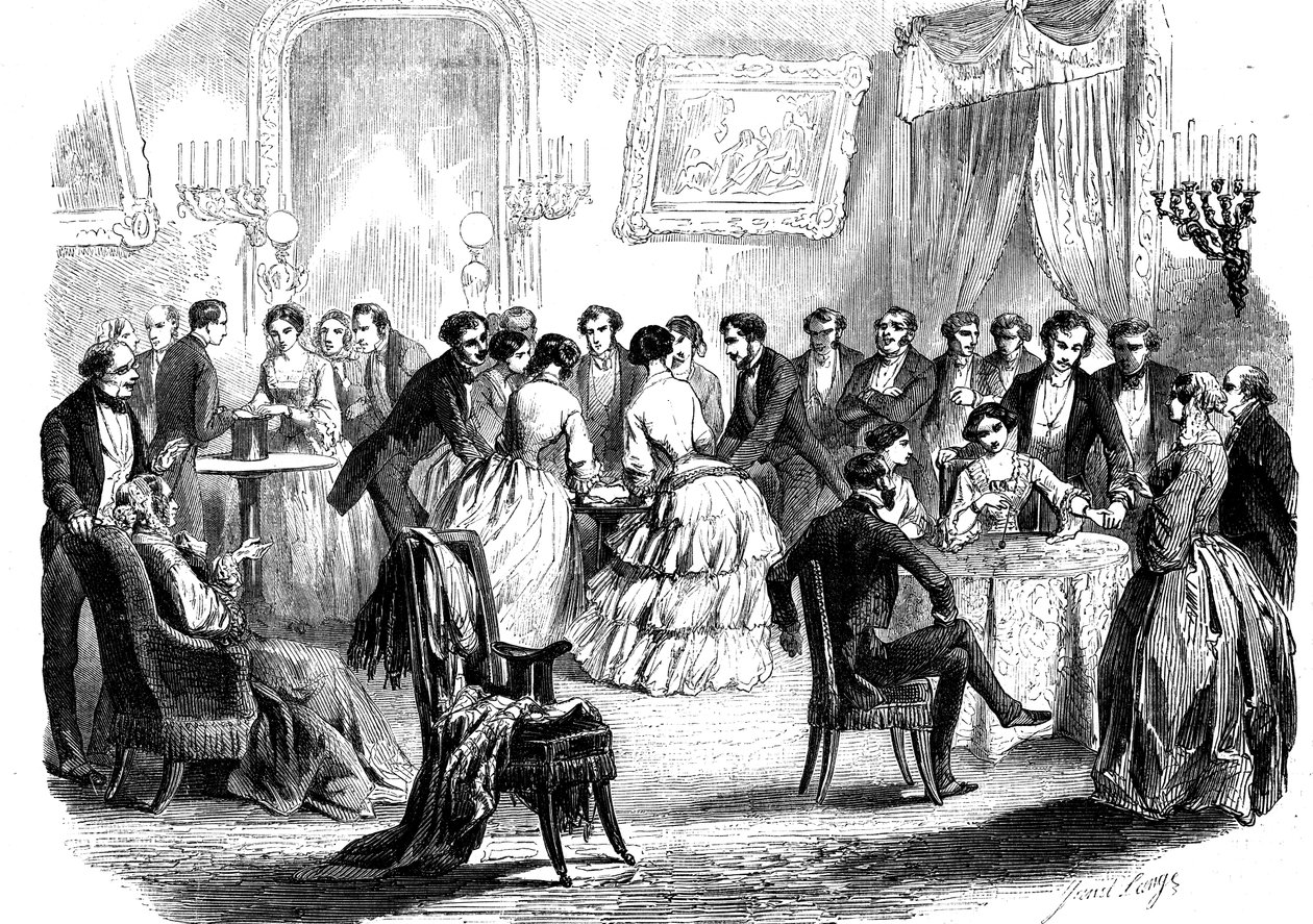 Réunion spiritualiste dans un salon parisien, 1853 - Unbekannt