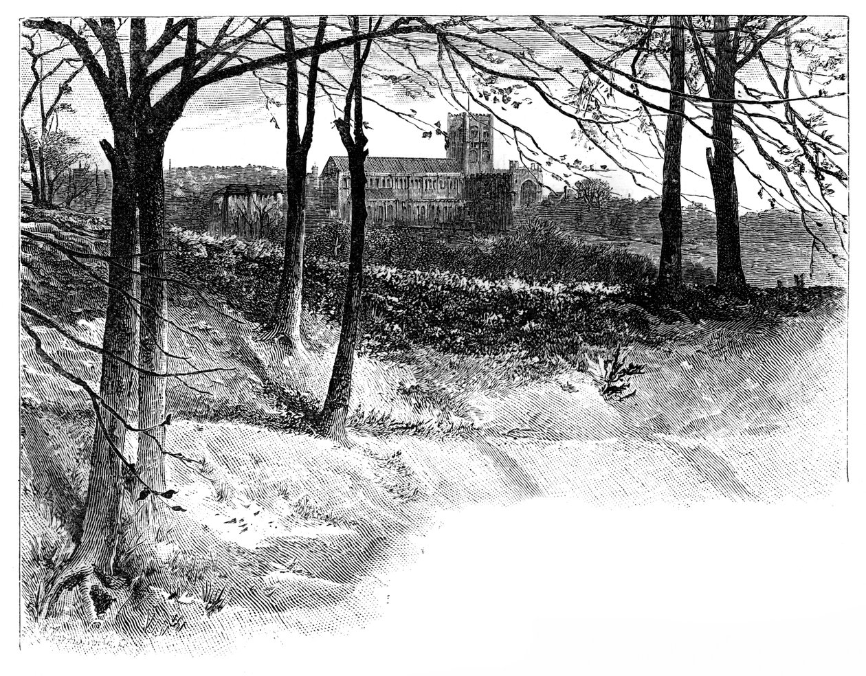 St Albans, depuis Verulam, XIXe siècle - Unbekannt