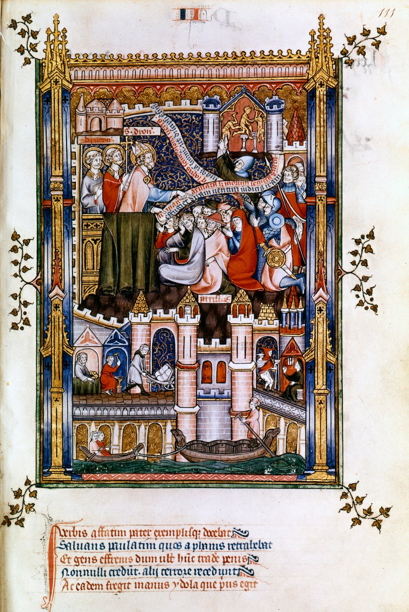 Saint Denis prêchant, 1317 - Unbekannt