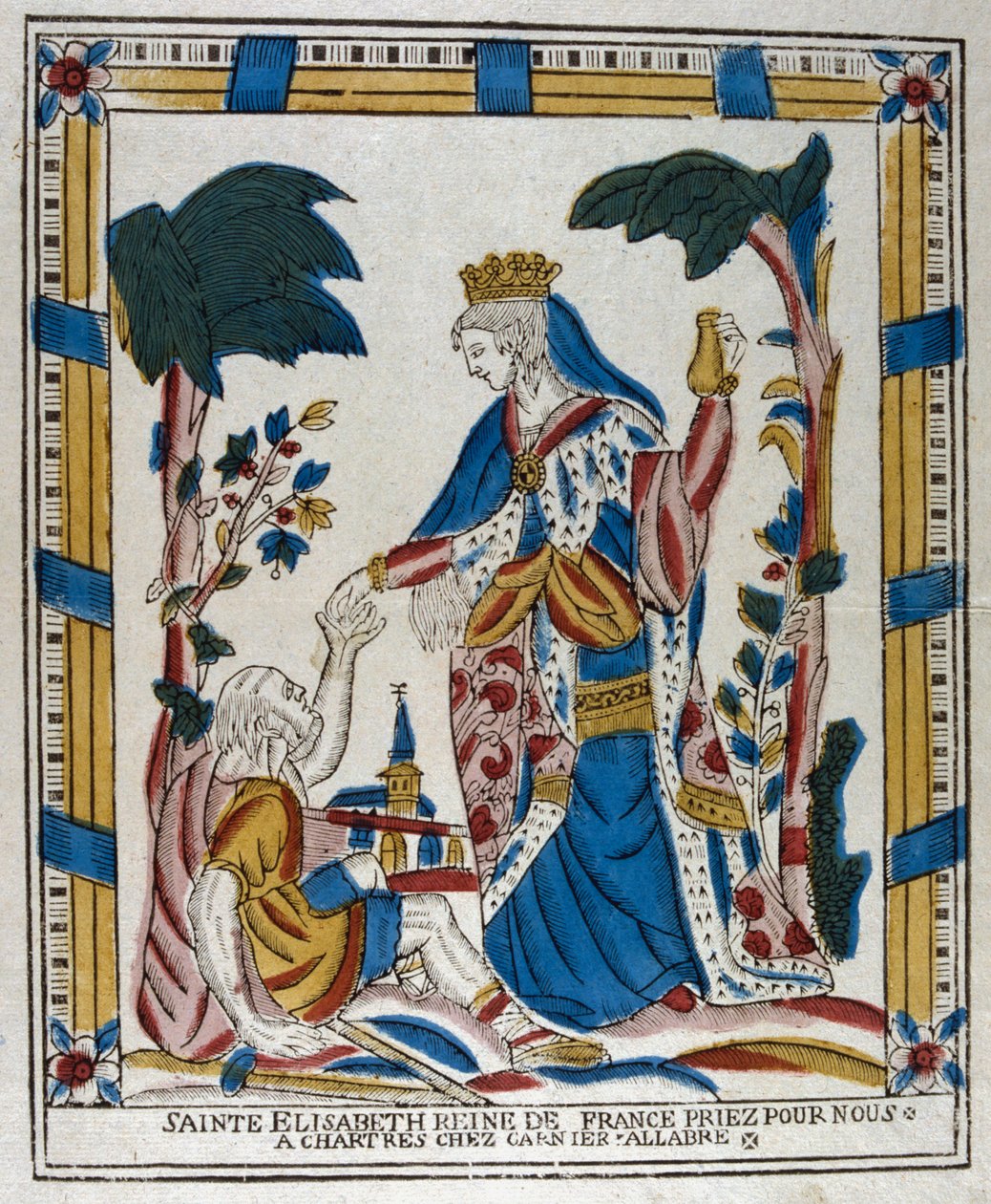 Sainte Élisabeth de Hongrie donnant l
