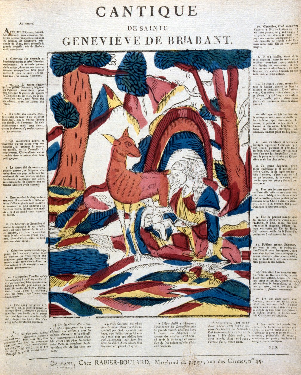 Sainte Geneviève de Brabant dans la forêt - Unbekannt