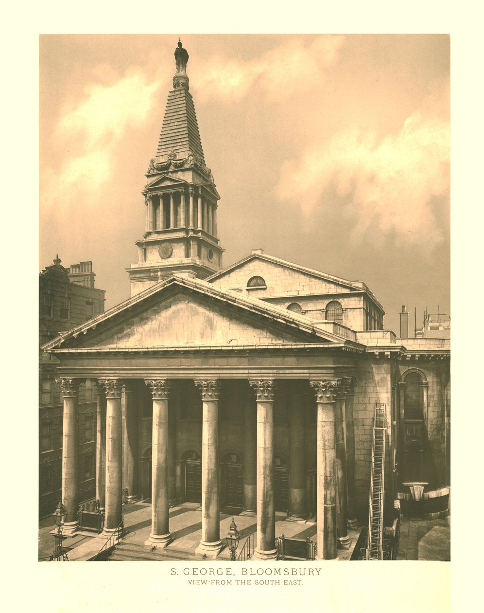 St George, Bloomsbury, vue du sud-est, milieu-fin du 19e siècle - Unbekannt