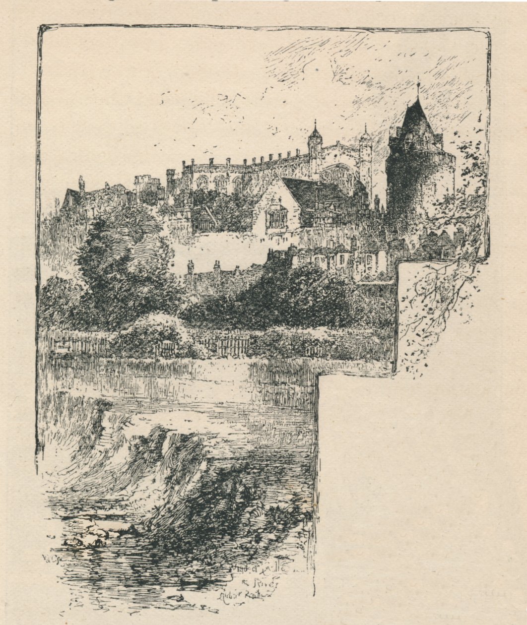 Chapelle Saint-Georges depuis la rivière, 1895 - Unbekannt