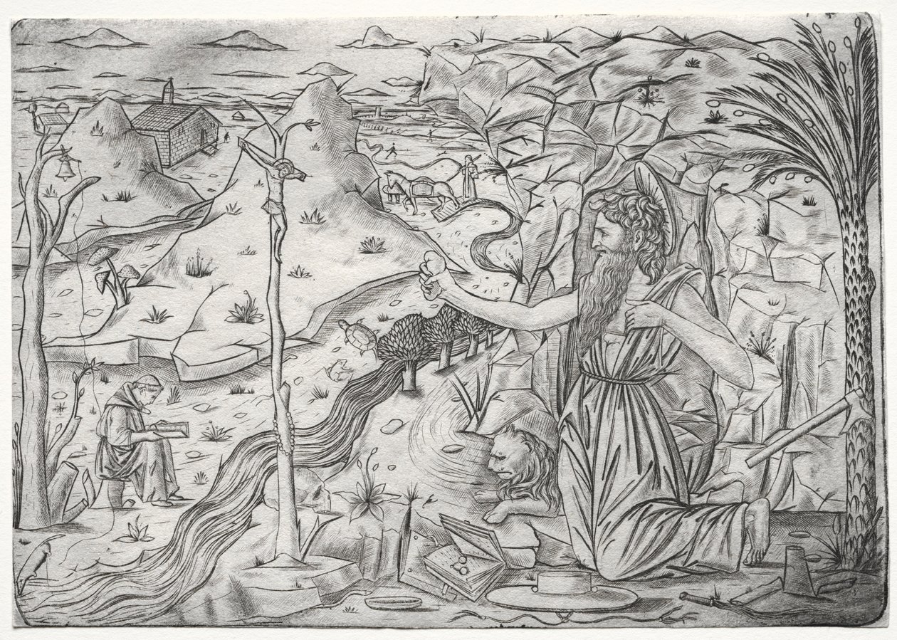 Saint Jérôme en pénitence, vers 1480-1500 - Unbekannt