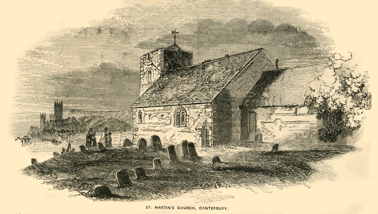 Église Saint-Martin, Canterbury, Kent, vers 1850 - Unbekannt
