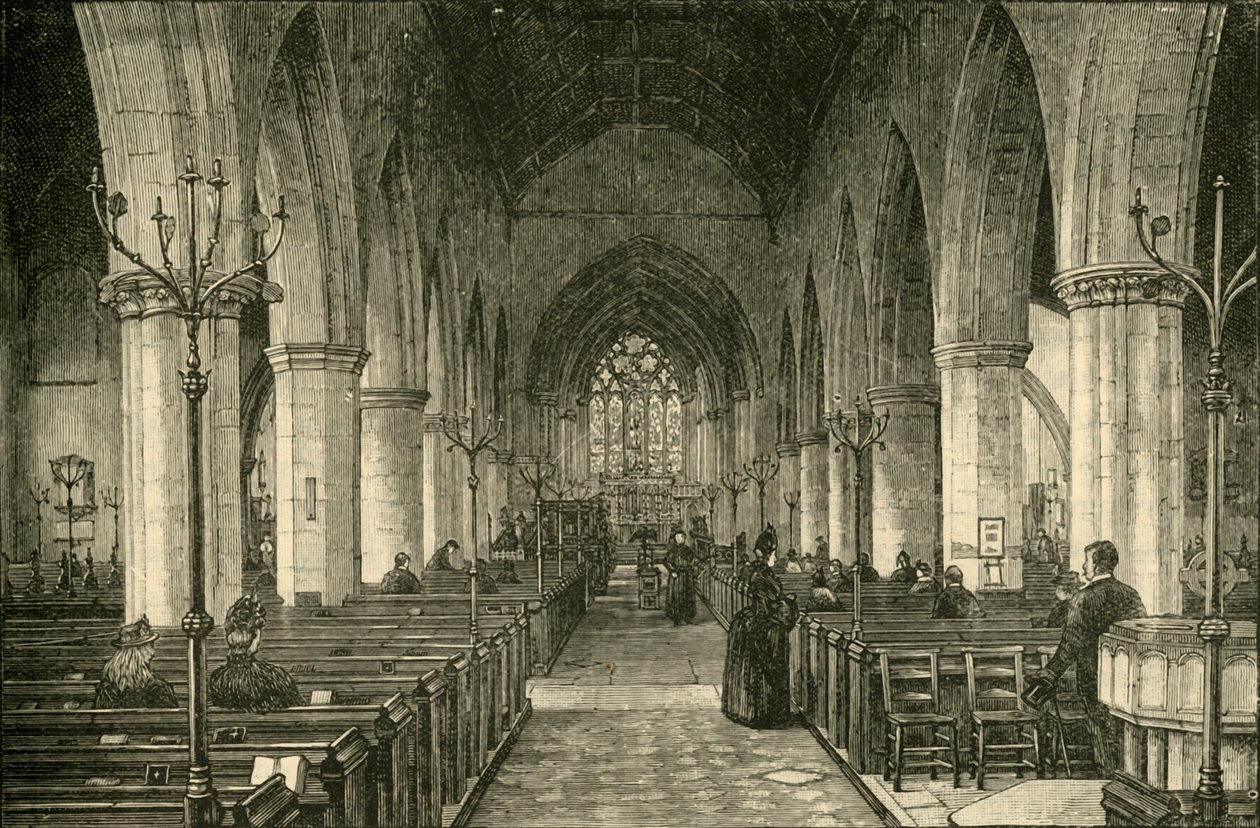 Église Saint-Nicolas : La nef, 1886, 1898 - Unbekannt
